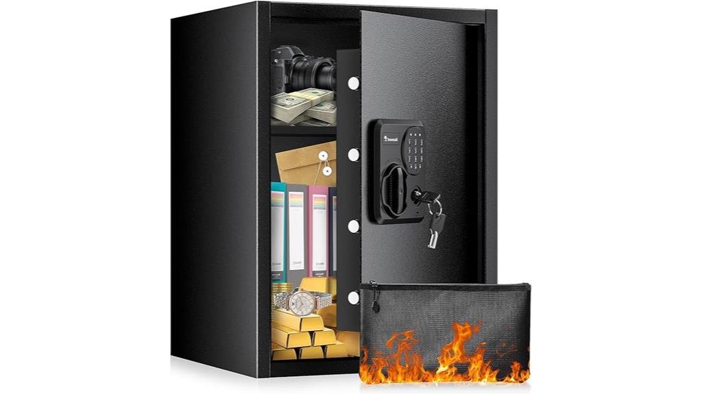 fireproof safe with keypad