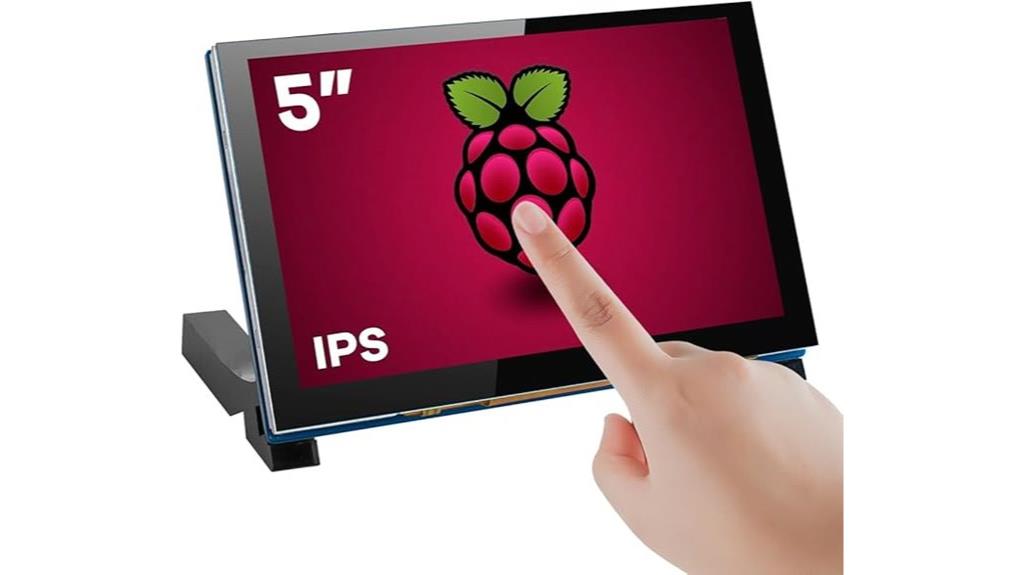 five inch touchscreen display