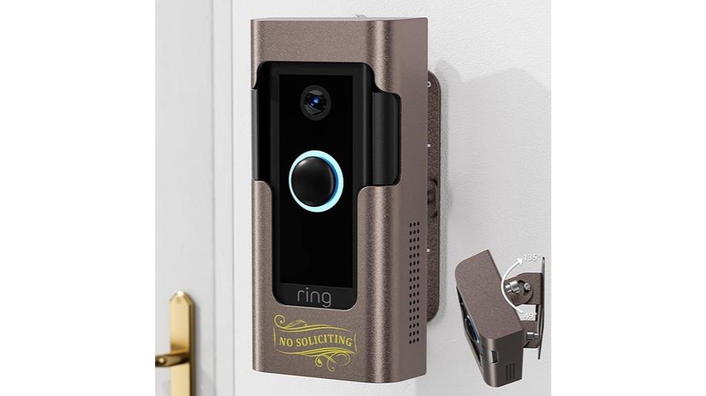 flexible doorbell mounting bracket