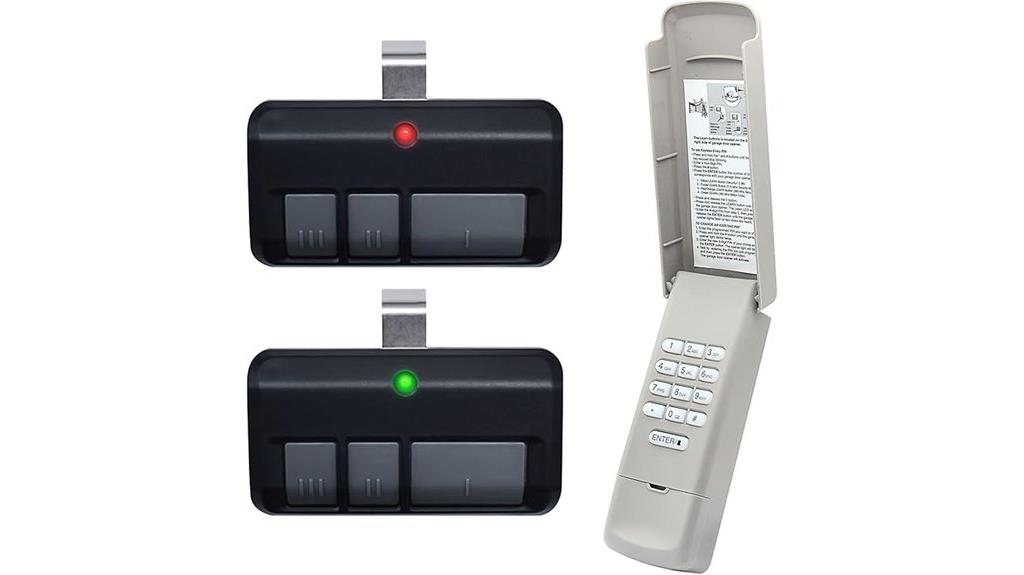 garage door keypad and remotes