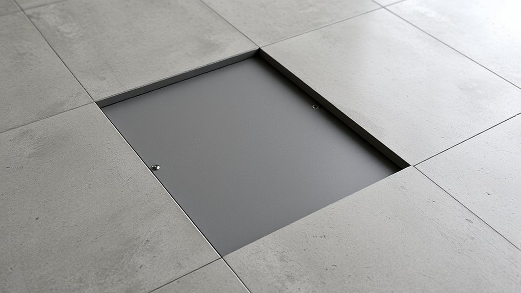 hidden concrete floor safes