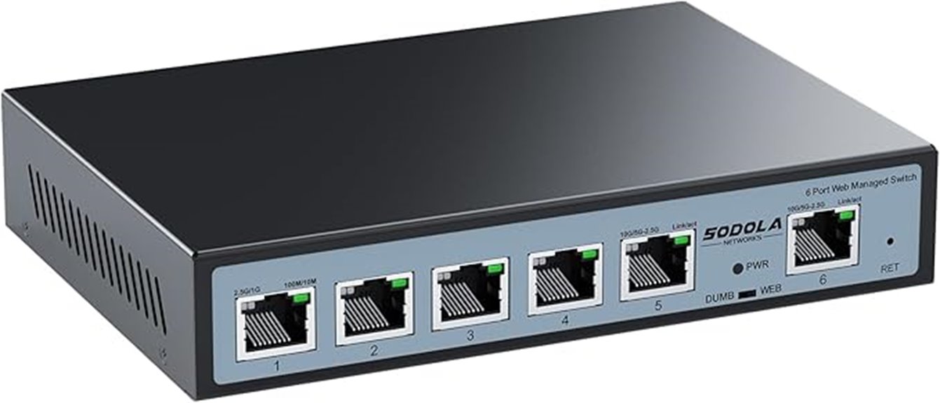 high speed managed ethernet switch