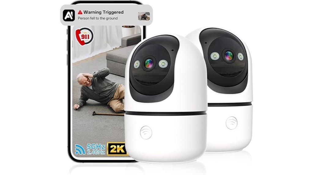 indoor 2k wifi camera pair