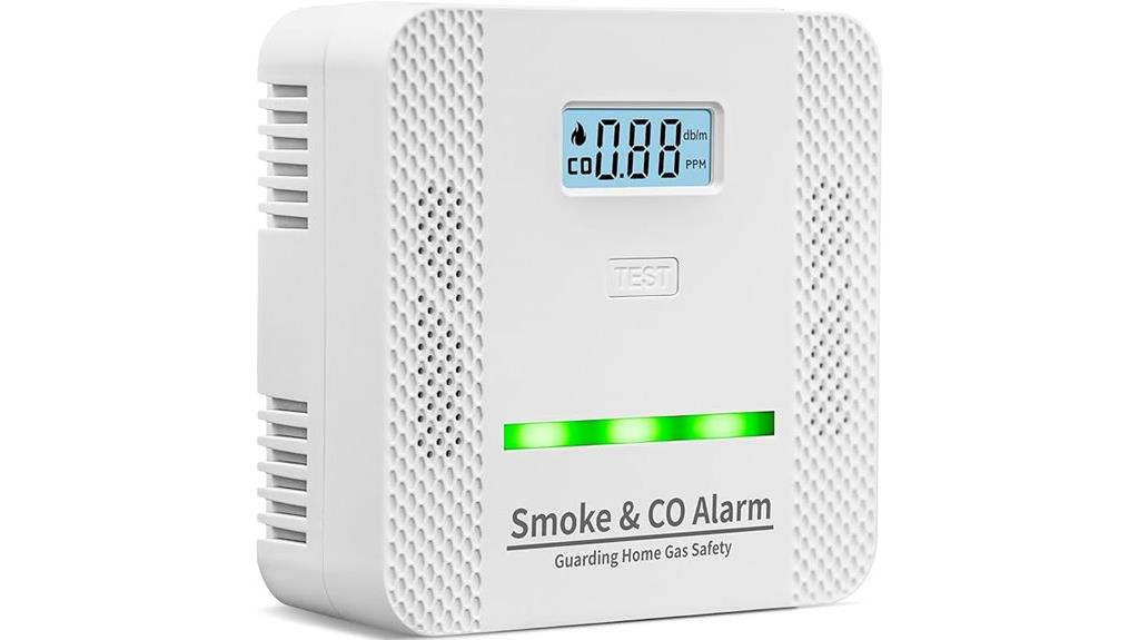 lcd display smoke alarm