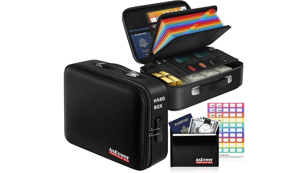 lockable water resistant fireproof box