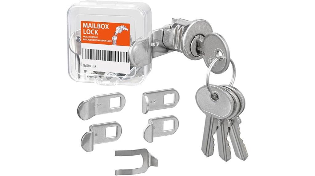 mailbox lock with four keys