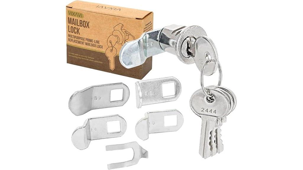mailbox lock with four keys