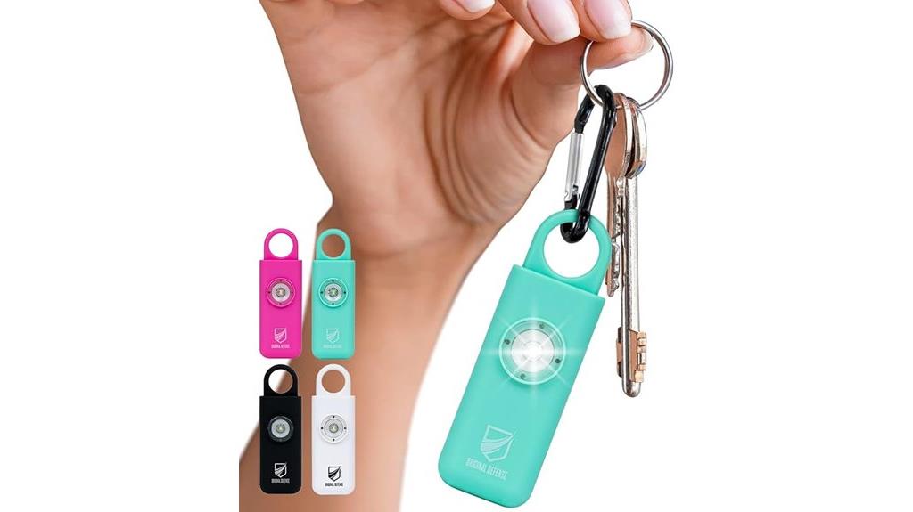 mint colored 130db personal alarm