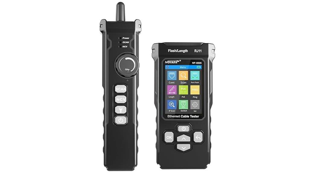 network cable tester features