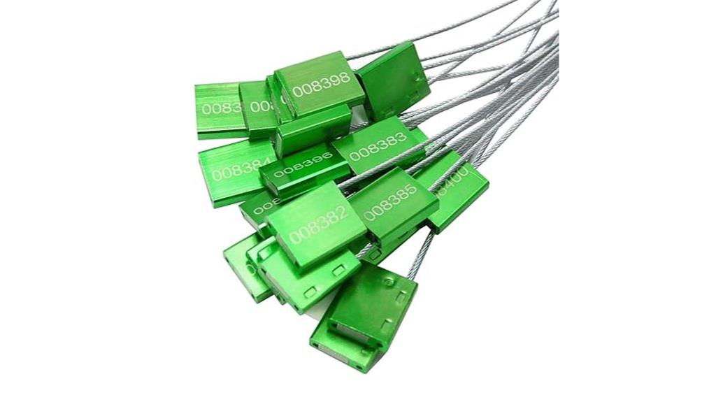 numbered metal cable seals