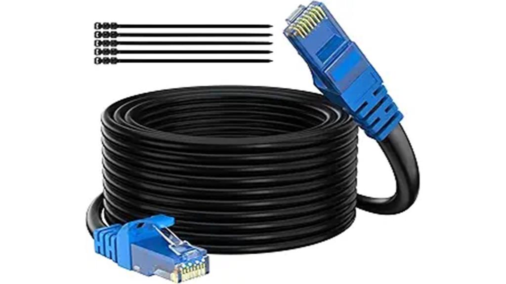 outdoor 100 ft ethernet cable