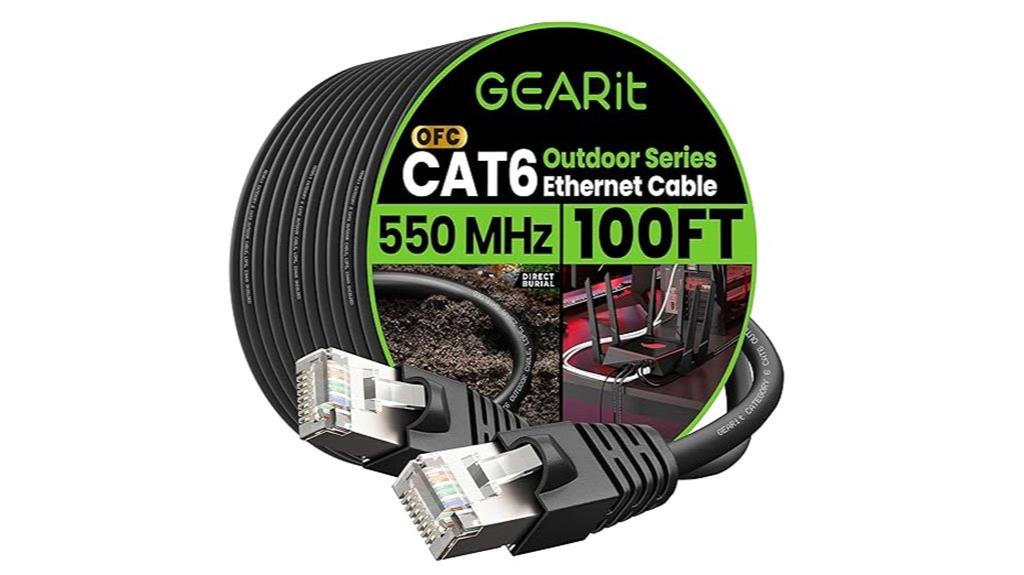 outdoor 100ft cat6 ethernet