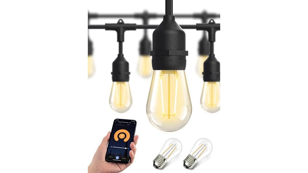 outdoor 123ft led string lights