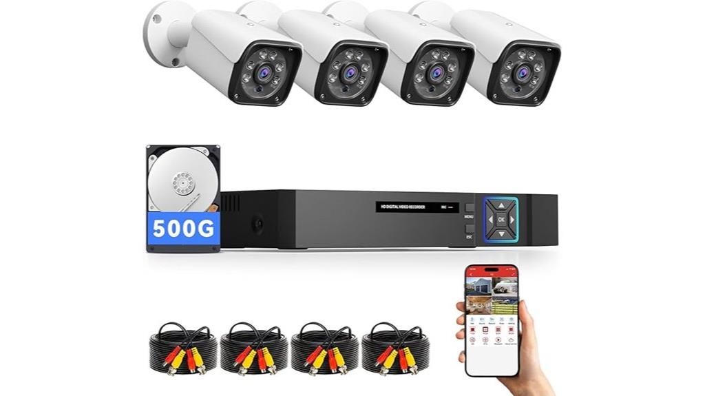outdoor 4 camera security system