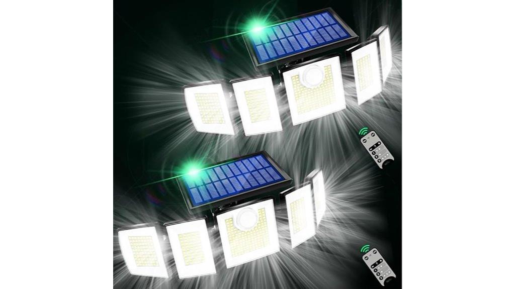 outdoor solar floodlights pack
