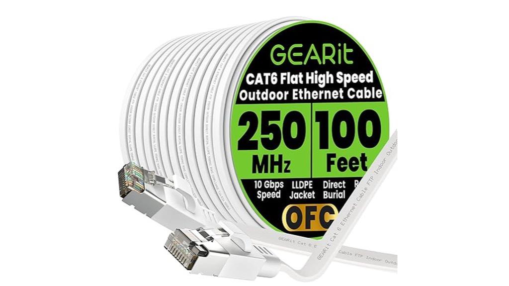 outdoor white ethernet cable