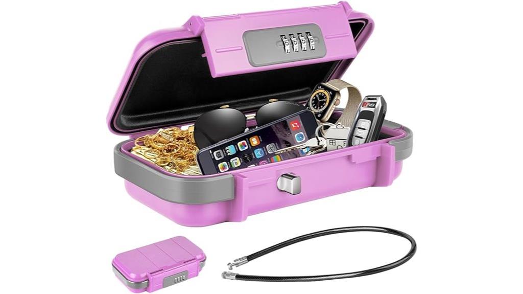portable combination lock box