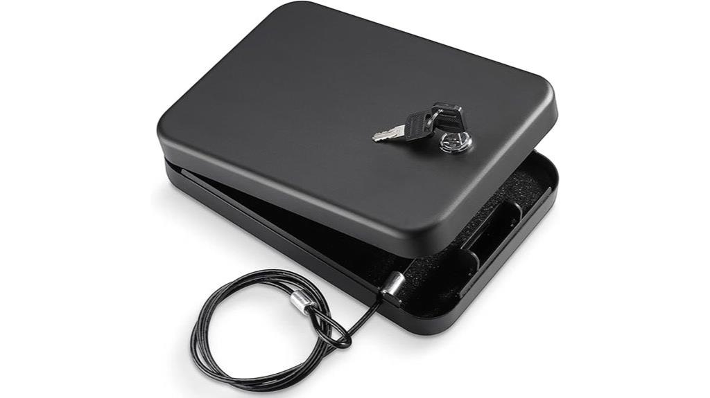 portable handgun lock box