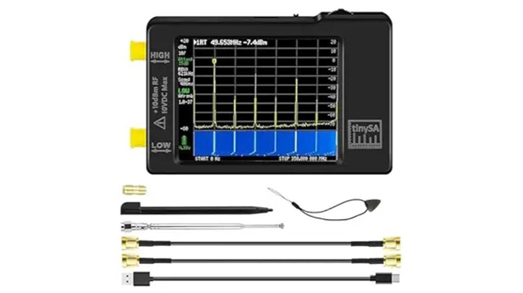 portable touchscreen spectrum analyzer
