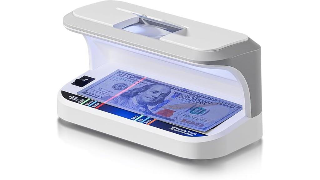 portable uv magnifier detector