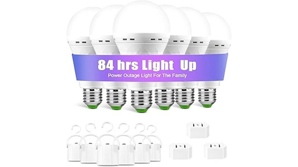 rechargeable emergency light bulbs
