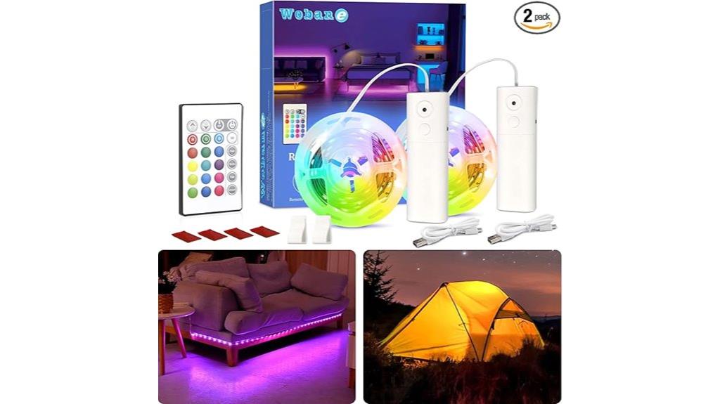 rechargeable rgb led strips