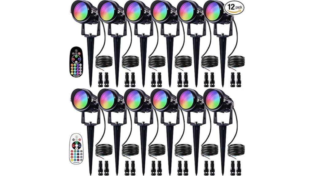 rgb landscape lighting set