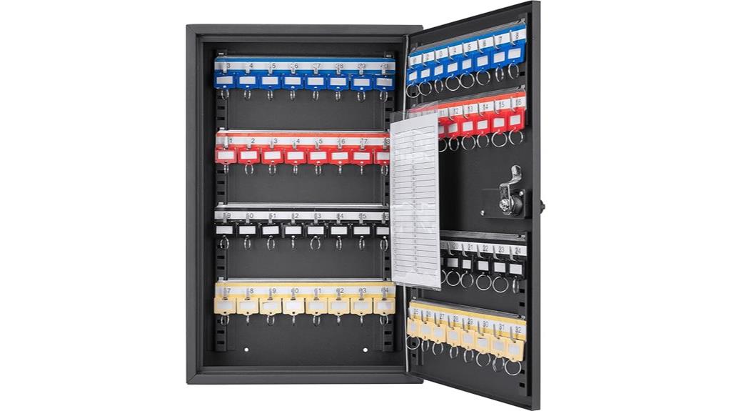 secure 64 key steel box