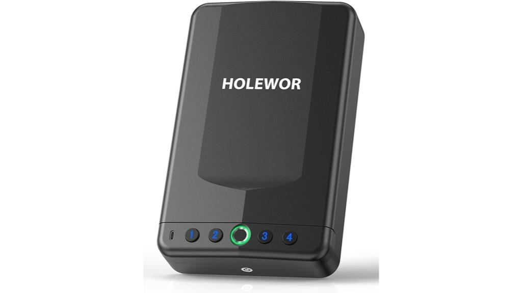 secure biometric car gun safe
