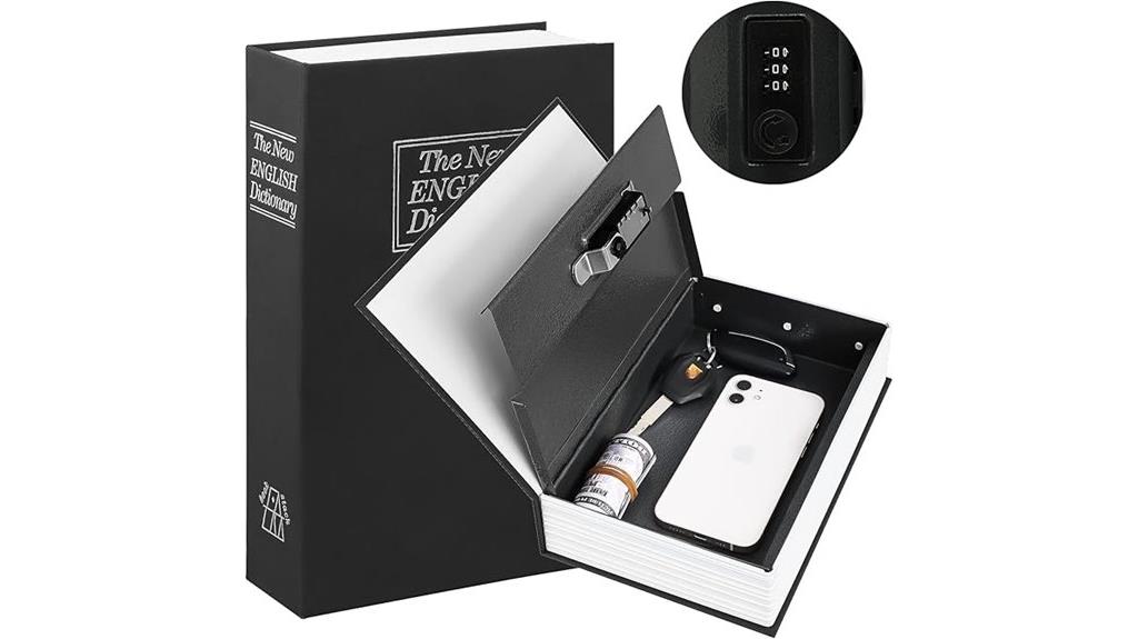 secure lockable book safe