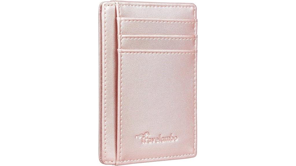 slim rfid leather wallet