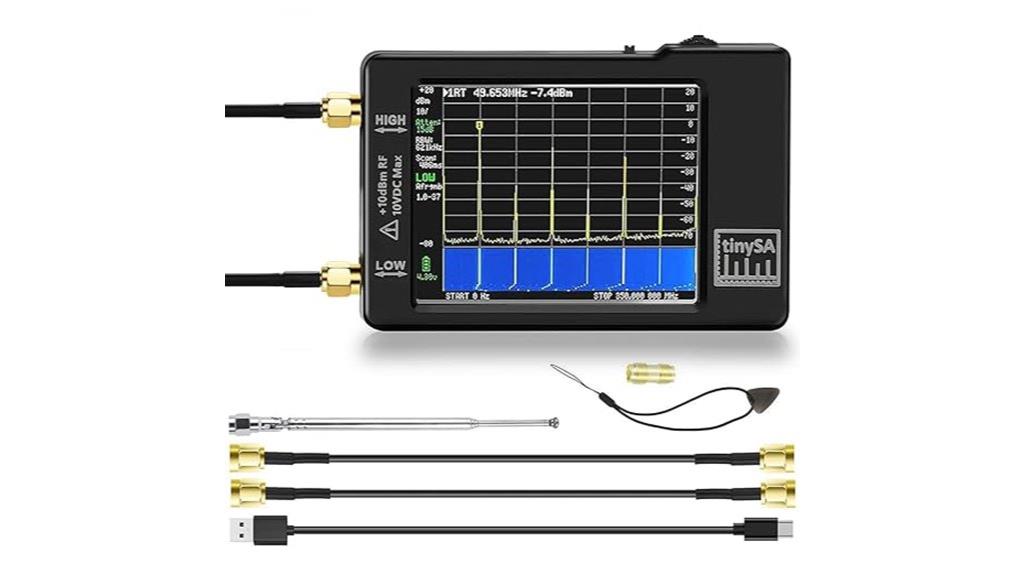 small touchscreen spectrum analyzer