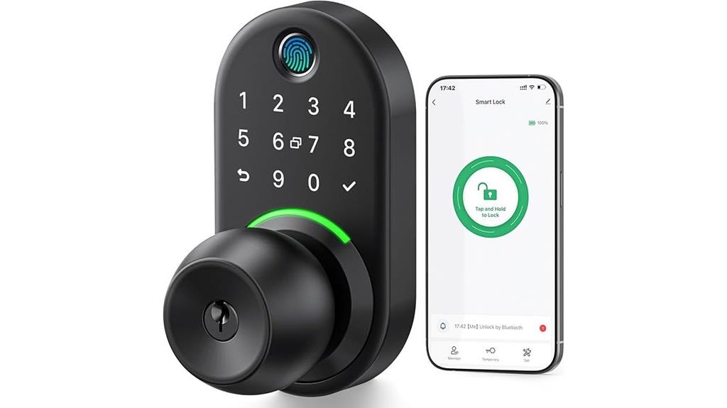 smart door lock handle