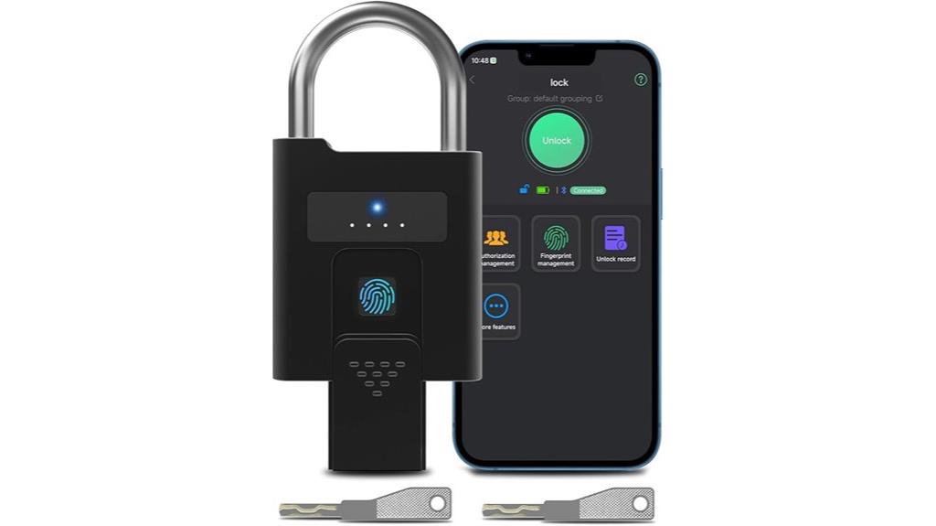 smart fingerprint lock with backup