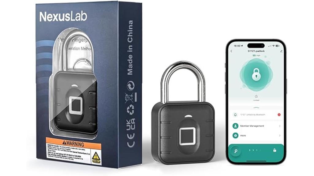 smart fingerprint padlock control