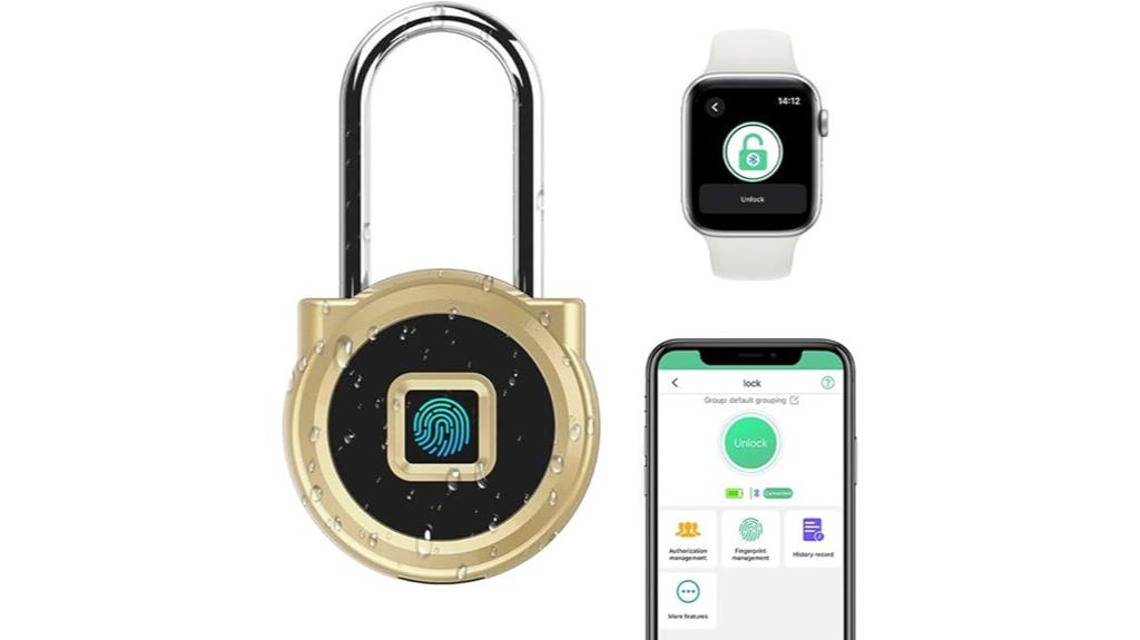smart fingerprint padlock control
