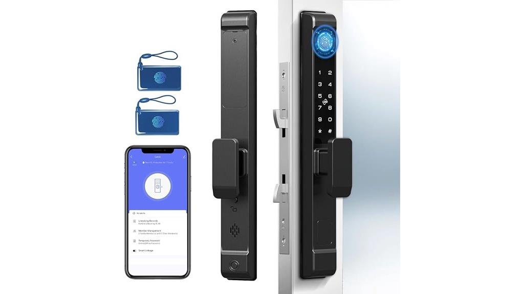 smart fingerprint sliding lock