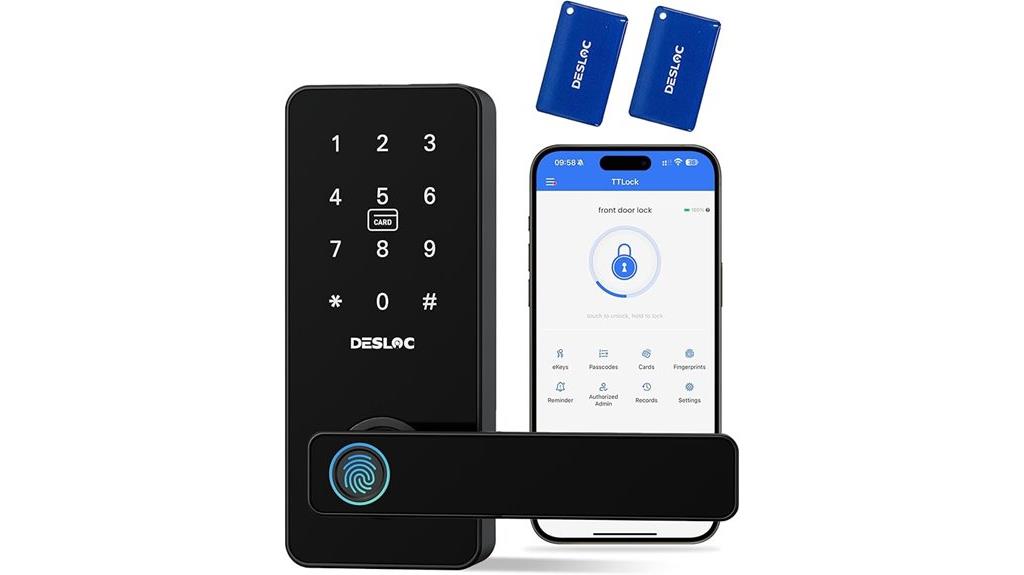 smart lock with handle