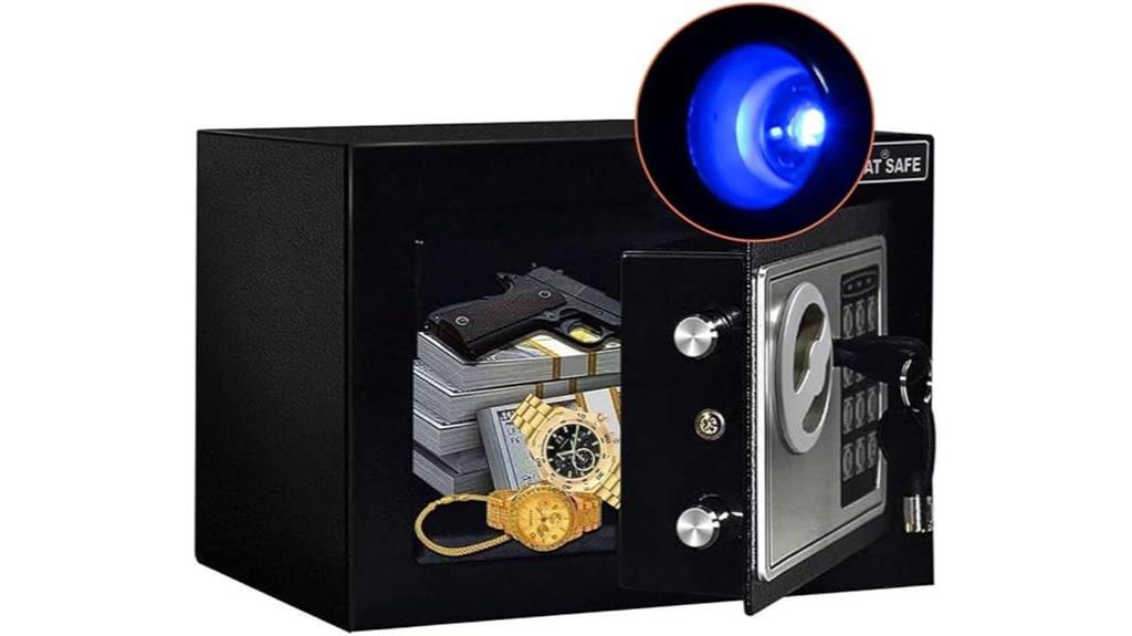 smart safe with light