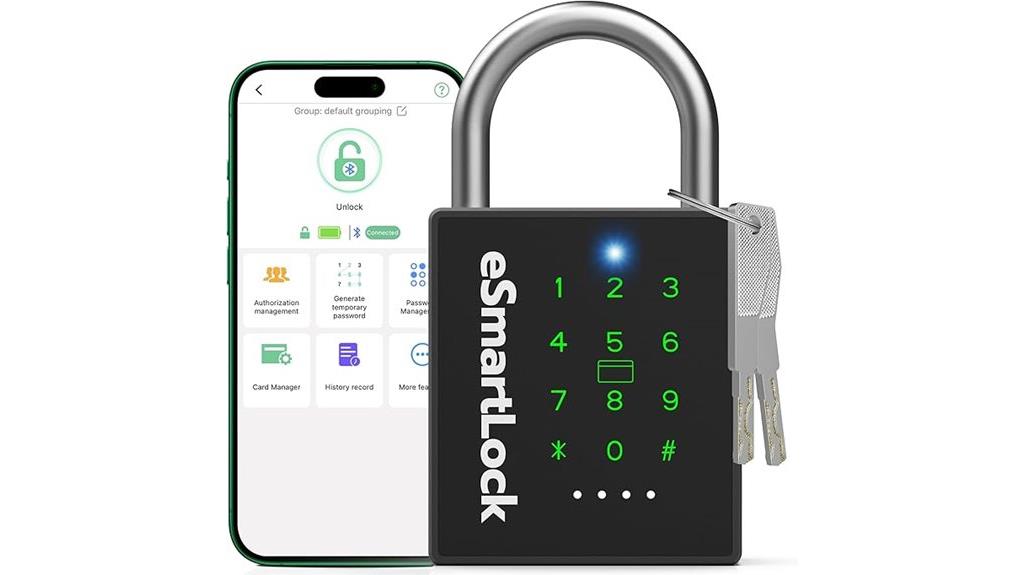 smart waterproof bluetooth lock