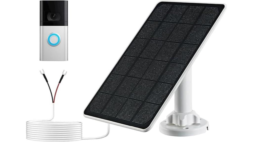 solar charger with waterproof cable