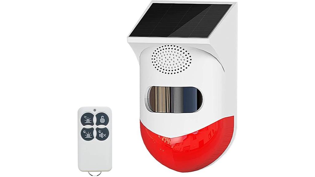 solar motion alarm system