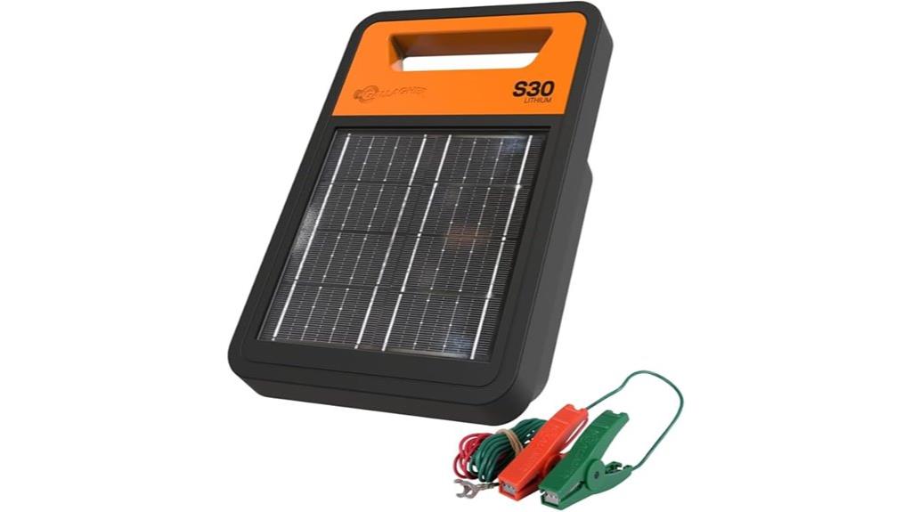 solar powered electric fence charger