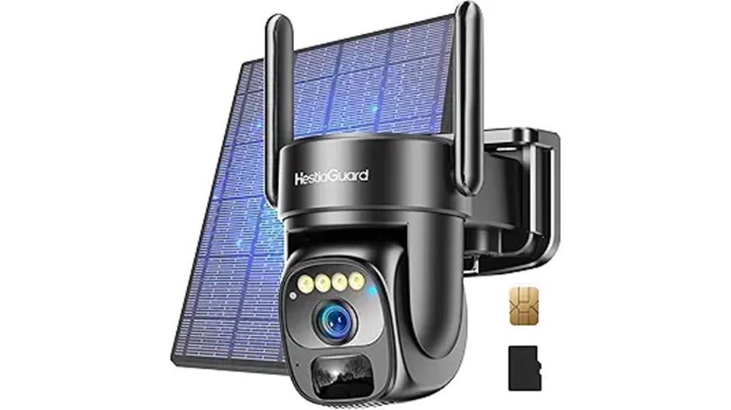 solar powered lte security camera