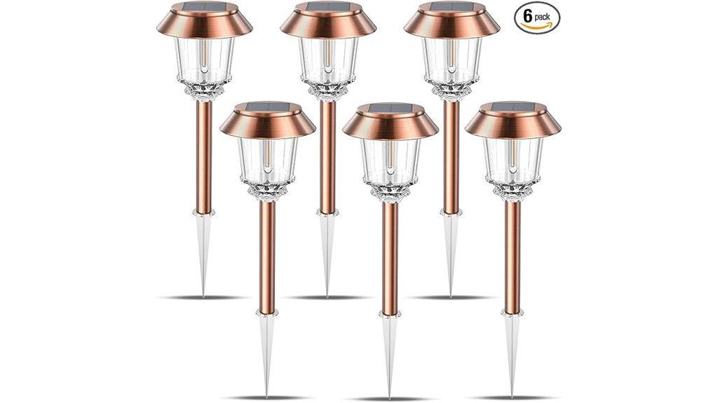 solar powered outdoor pathway lights