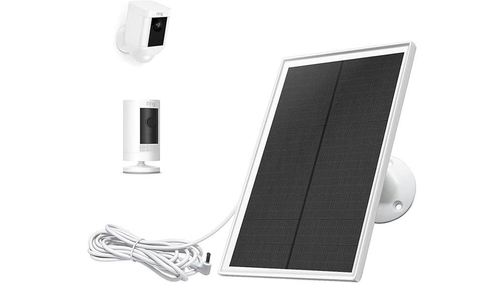 solar powered ring camera charger