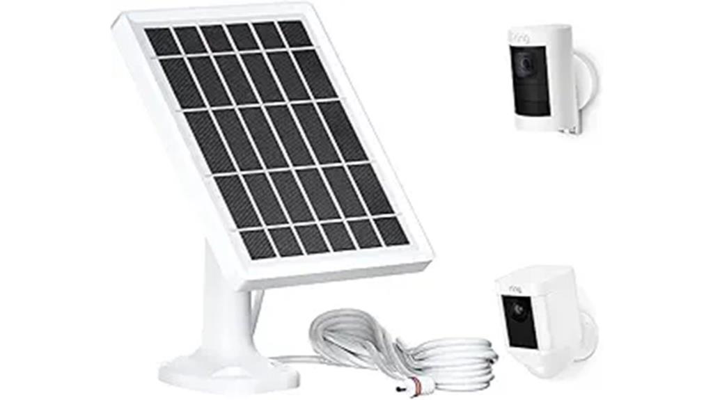 solar powered ring camera charger