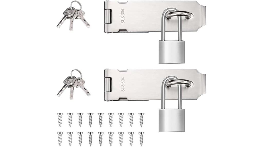 stainless steel locking hasp