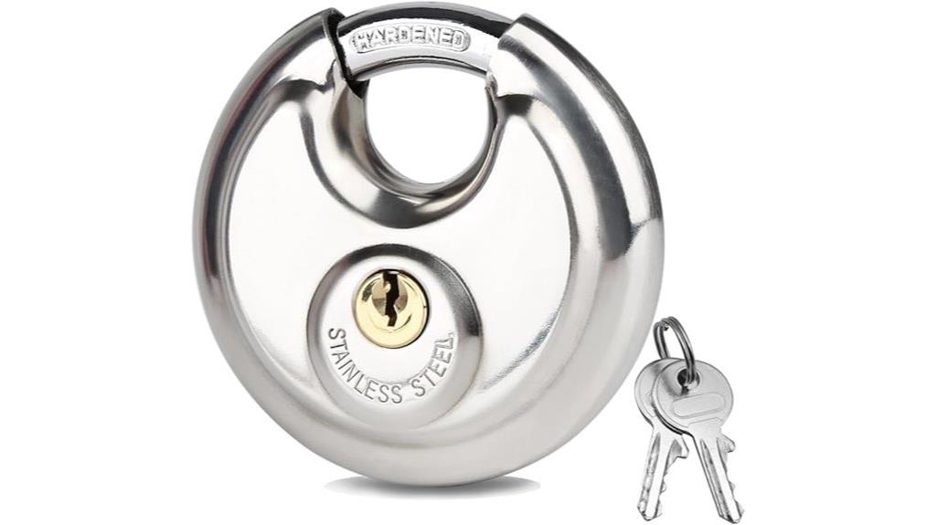 stainless steel storage lock