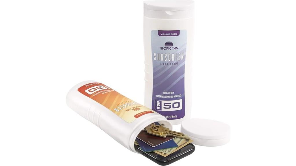 sunscreen bottle safe pack